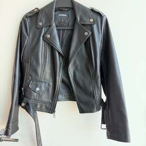 Express Minus The Leather Belted Biker Moto Jacket XS